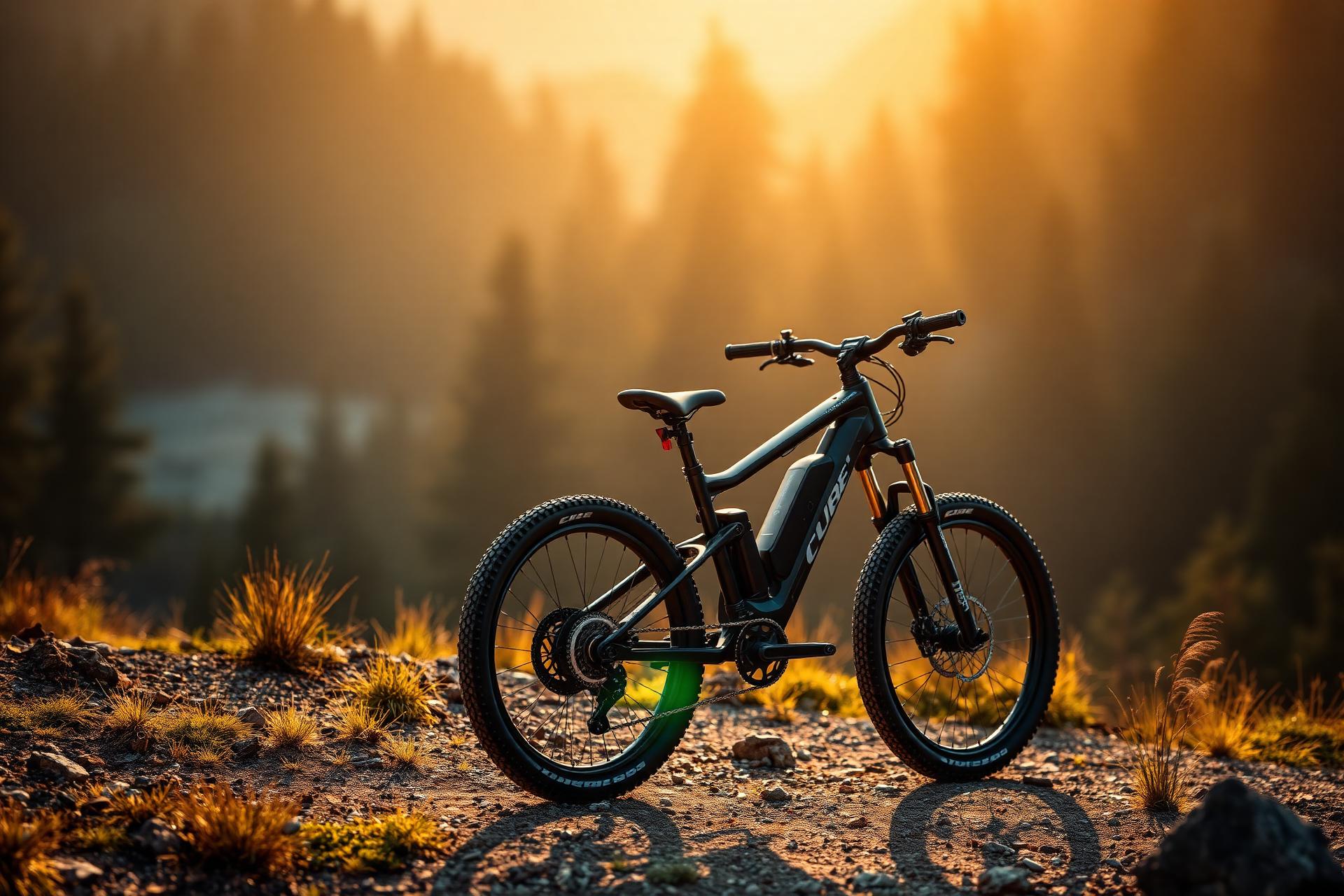 CUBE E-Bike auf alpinem Trail